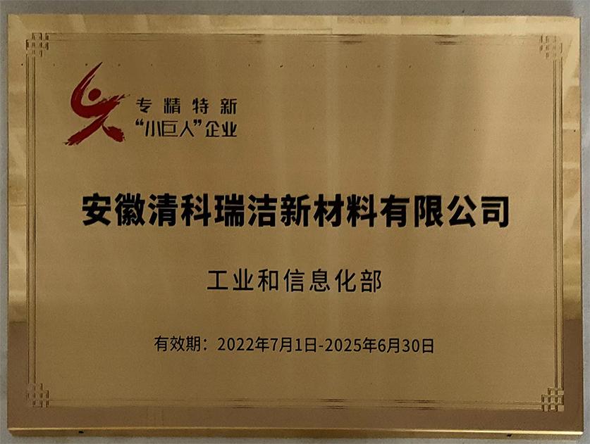 國家專精特新“小巨人”企業